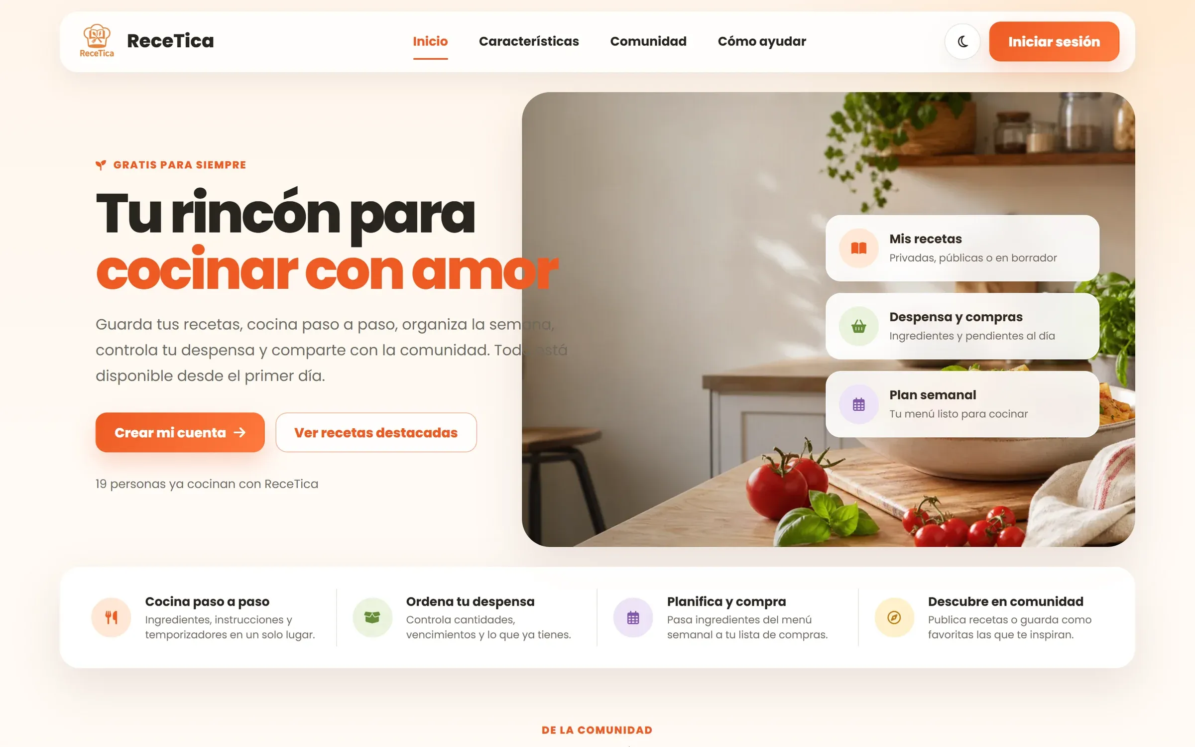 Sitio de ReceTica